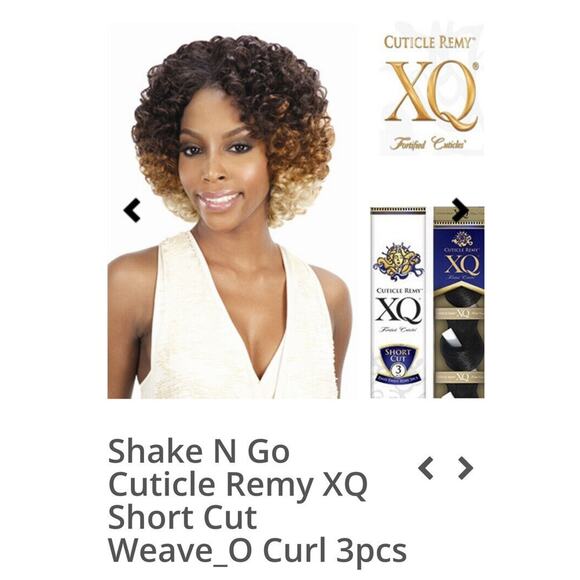 Cuticle Remy XQ Fortified Cuticles Short Cut 2 PCS CURL Color OM22730 Human Hair - Picture 3 of 12